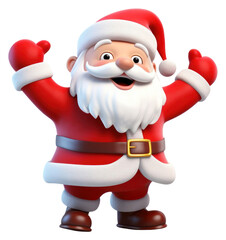 PNG Santa Claus christmas cartoon fun.