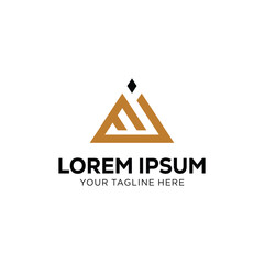 Abstract Triangle Letter A Logo – Modern Geometric Business Branding Design