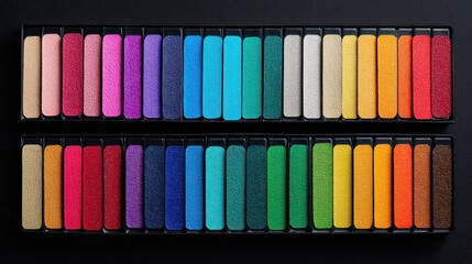 Colorful palette for artist supplies
