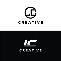 Modern Monogram LC Logo Design – Creative Branding Concept