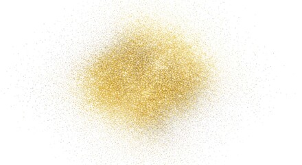 Abstract Golden Glitter Sparkle on White Background