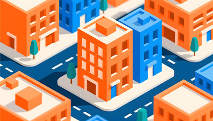 Futuristic smart digital city smart city and technology business concept