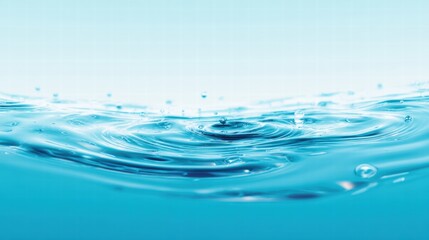 Blurred ripple water texture on white background. Shadow of water on sunlight. Mockup for product, spa or travel background. Marble water surface as w