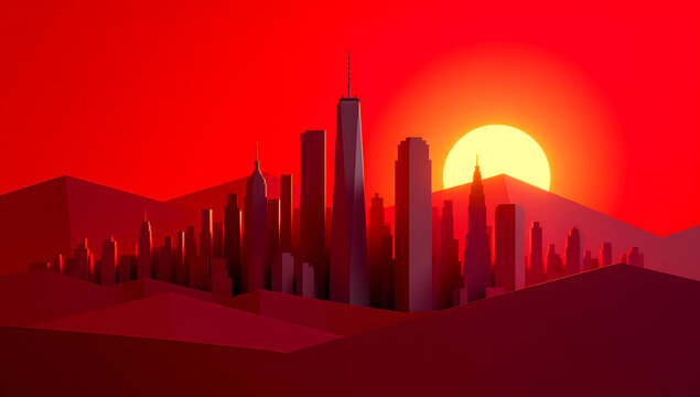 Army Day Party Day Red ancient architecture National Day business background