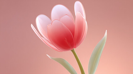 透明花朵的艺术世界