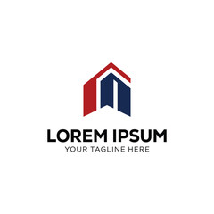Real Estate and Construction Logo Design – Modern House Symbol