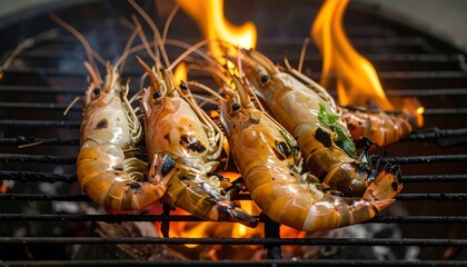 Grilled Shrimp on BBQ