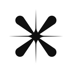 Dynamic starburst burst explosion element for modern design projects and celebratory themes