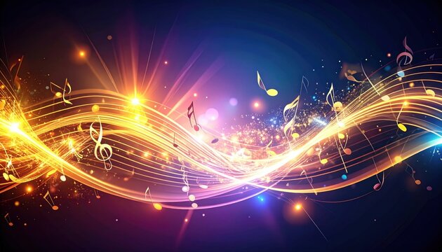 Abstract Musical Composition with Light Trails