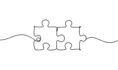 continuous line drawing puzzle