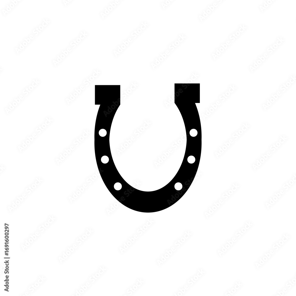 Poster horseshoe icon simple vector isolated symbol trendy style illustration for web and app..eps