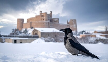 crow and old castle