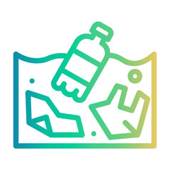 river Line Gradient Icon