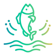 river.nature Line Gradient Icon