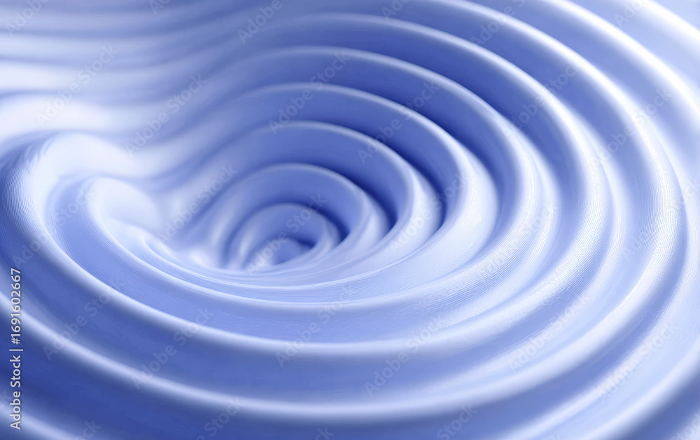 Poster smooth and curved blue abstract wave pattern