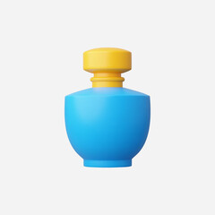 3d Realistic Parfume bottle icon vector Illustration