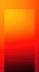 An abstract background featuring a blurred gradient of red to orange and yellow, with a rounded rectangular cutout in the middle