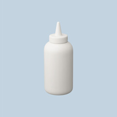 3d Realistic Mayonnaise sauce icon vector Illustration