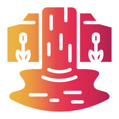 river Gradient icon