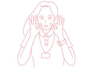 女性　イラスト