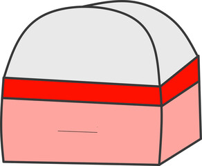 Pencil eraser illustration 