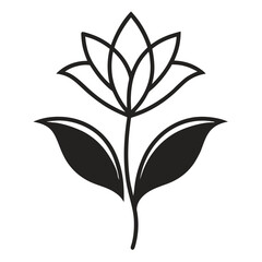  solomon-s-seal false  line art vector illustration  of solomon-s-seal false 