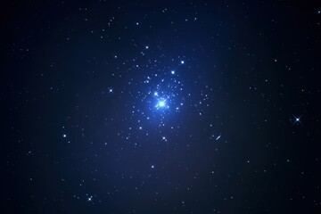 Stunning Night Sky Full of Stars with Brilliant Blue Highlights