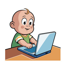 boy with laptop