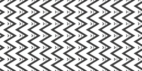 Abstract black and white zigzag pattern with a textured hand drawn or painterly artistic style