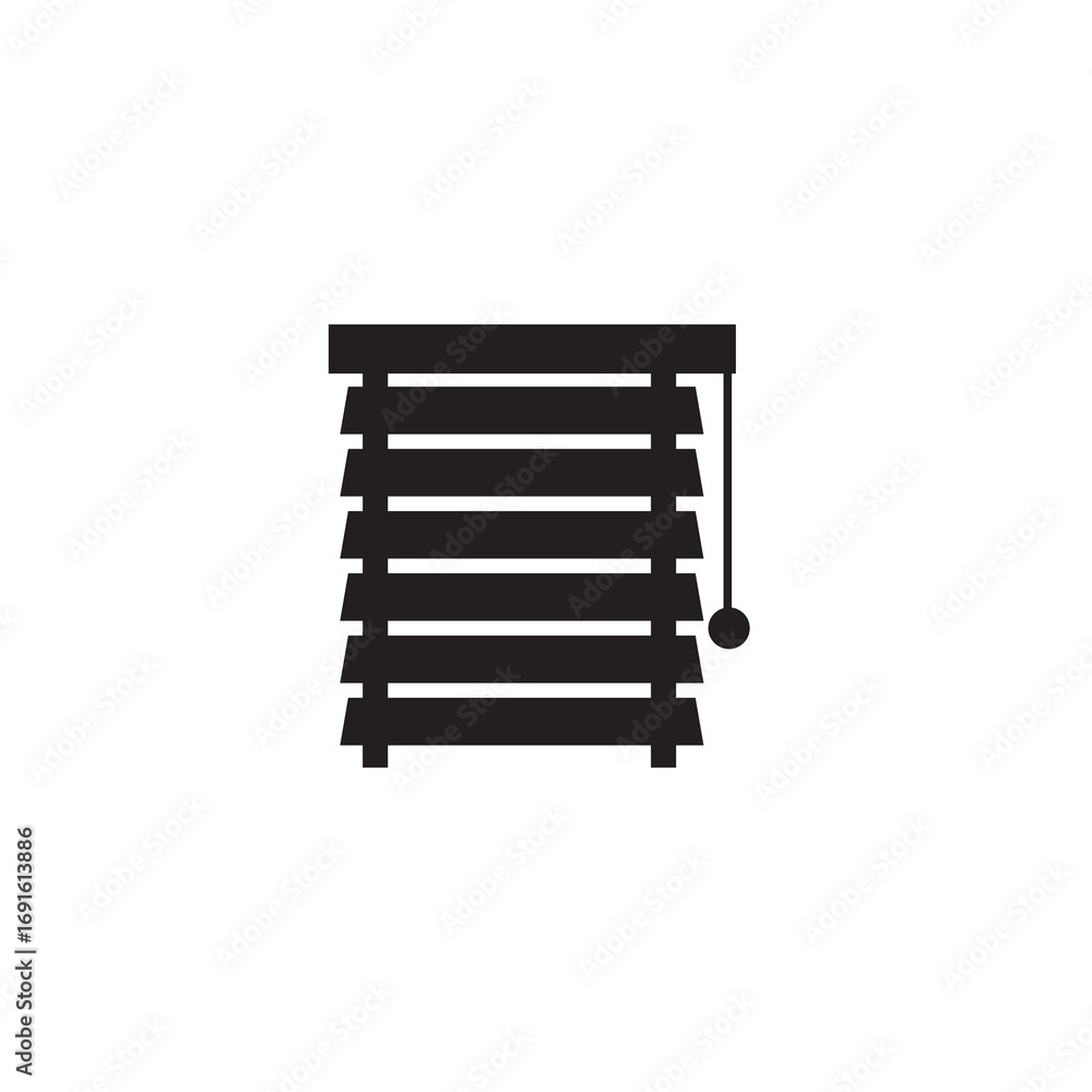 Poster blinds icon vector flat black simple illustration for web and app..eps