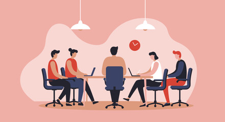 Diverse team collaborates in a modern office meeting, focused on projects and discussions. Ideal for business, teamwork, and corporate strategy.