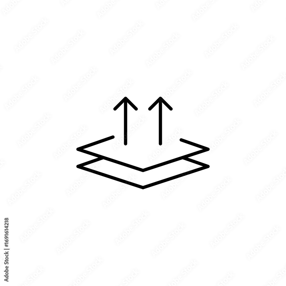 Poster breathable leather icon simple vector flat black linear illustration for web and app..eps