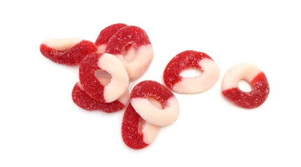 Gummy rings shaped cutter, isolated on white background