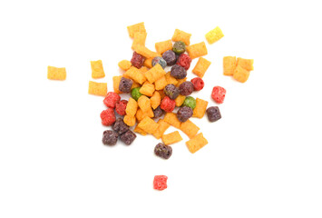 Delicious and nutritious fruit cereal loops flavorful, healthy and funny addition to kids breakfast