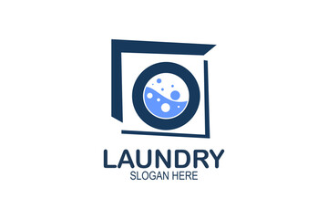 laundry logo vector illustration. Creative logo for fast and clean laundry service business logo. suitable for laundry business logo