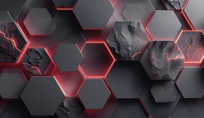 Abstract Hexagon Pattern Background
