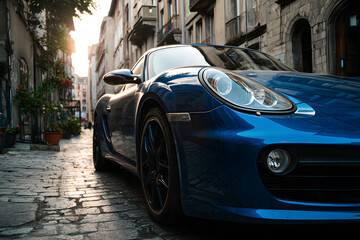 old car in the street