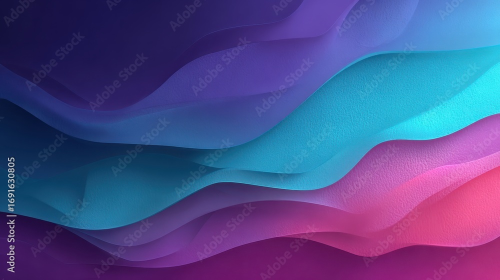 Canvas Prints vibrant abstract background with flowing waves in bright colors