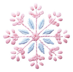 PNG Snowflake pattern craft celebration.
