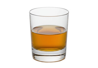 Amber Liquid in a Short, Clear Glass