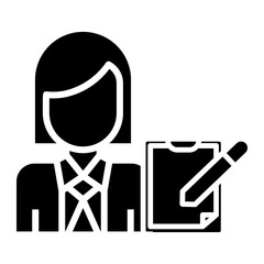 secretary Solid icon