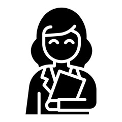 secretary Solid icon