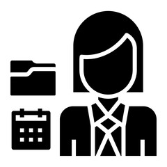 secretary Solid icon