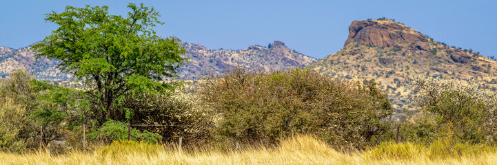 Fototapeta premium Paysage montagneux dans le centre de la Namibie