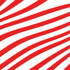 Red and white striped background with curved lines, creating a dynamic and visually appealing pattern.