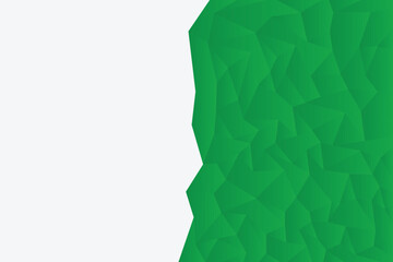 Abstract polygon backgound green monochrome geometric pattern vector illustration template wallpaper backdrop web banner poster