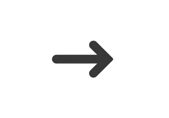 Simple, Dark Gray Directional Arrow Icon