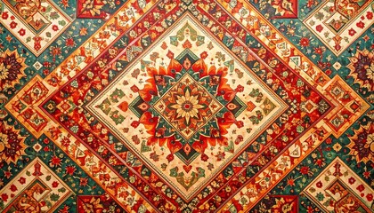 Ornate, patterned ceiling