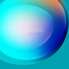 Abstract gradient background. Blue, turquoise, orange hues blend smoothly. Central text reads background design. Minimalist, modern aesthetic.