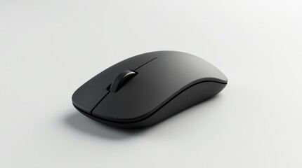 Sleek Wireless Computer Mouse on a Minimalist White Background Emphasizing Modern Design and Functionality